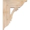 Ekena Millwork Merced Traditional Smooth Bracket w/ Offset Brace, Douglas Fir, 7 1/2"W x 18"D x 22"H BKT0806X18X22MRC01SDF - alternate 3